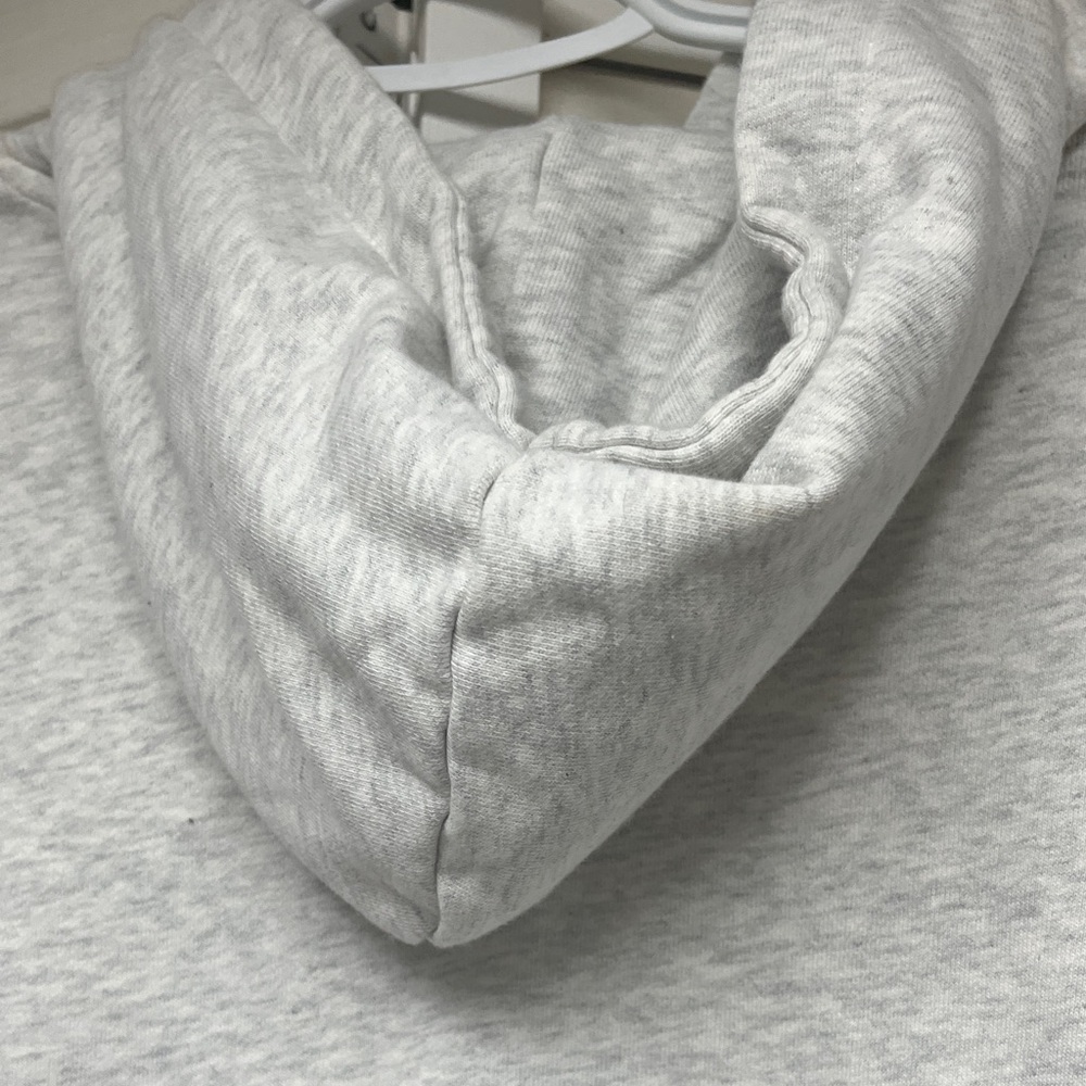 Aelfric Eden Light Gray Hoodie with Navy Blue Star Patch - Picture 11 of 12